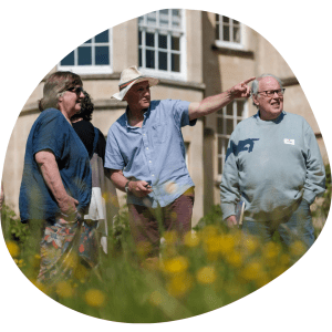 A group of people at a wellbeing day