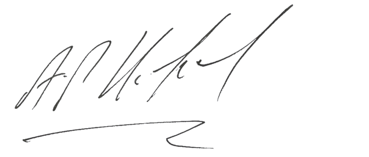 Andrew Hufford's signature