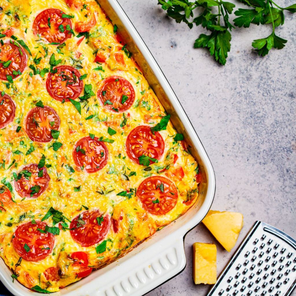 Vegetable egg bake