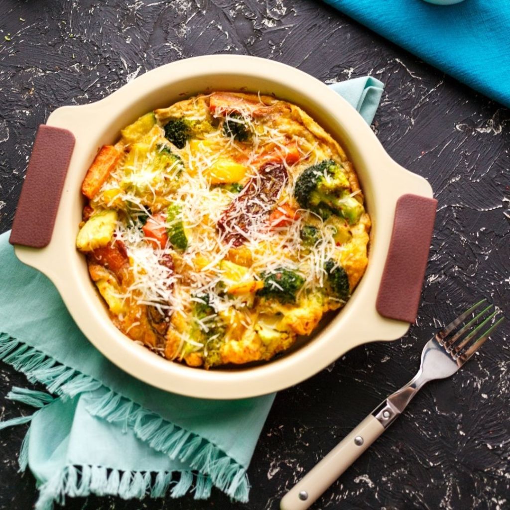 Vegetable egg bake Penny Brohn UK