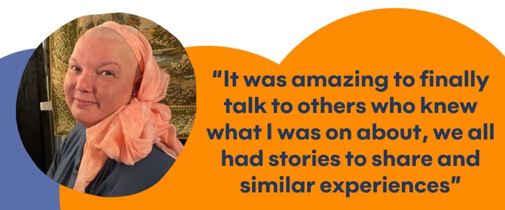 A quote from Rosemary with a picture of her next to it