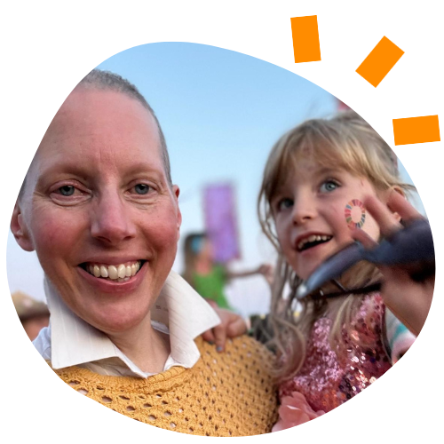 Photo of BBC Radio Bristol's, Laura Rawlings and her daughter.