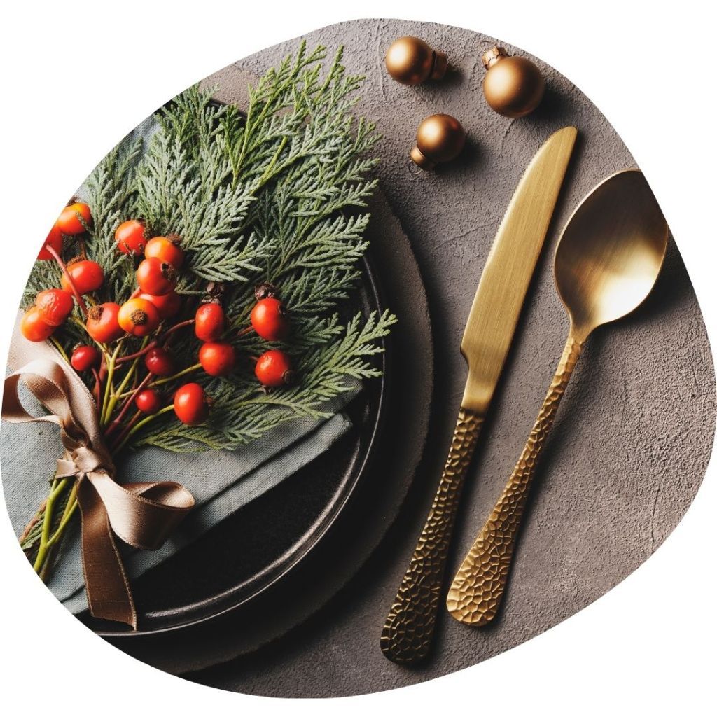 Festive table decoration