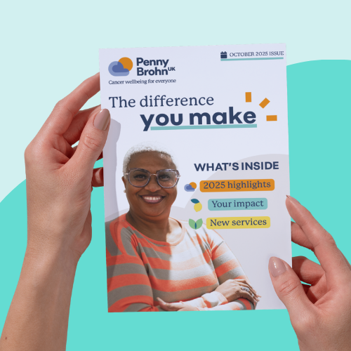 A pair of hands holding the October 2025 'The Difference You Make' report.